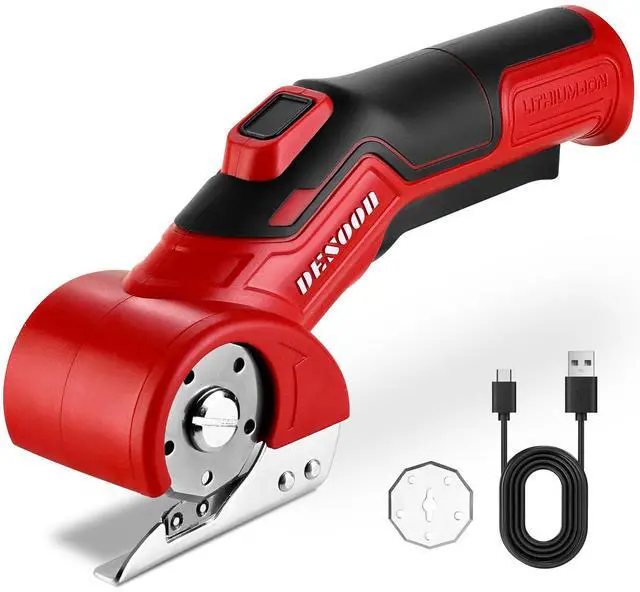 Main image of Cordless Electric Scissors Cardboard Cutter, 4V Electric Box Cutter with Safety Lock, Ergonomic Carpet Cutter for Effortless Cutting of Cardboard, Fabric, Plastic, Leather and Package