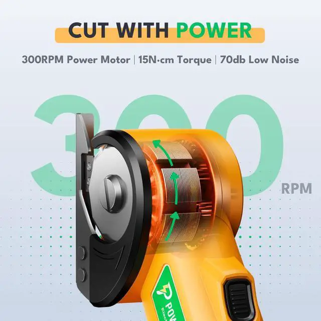 Alt view image 2 of 7 - High Speed Cardboard Cutter, Cordless Electric Scissors for Cardboard Fabric Carpet, Automatic Electric Box Cutter with Safety Lock - Rechargeable Battery, Heavy Duty Power, Rotary Cutting