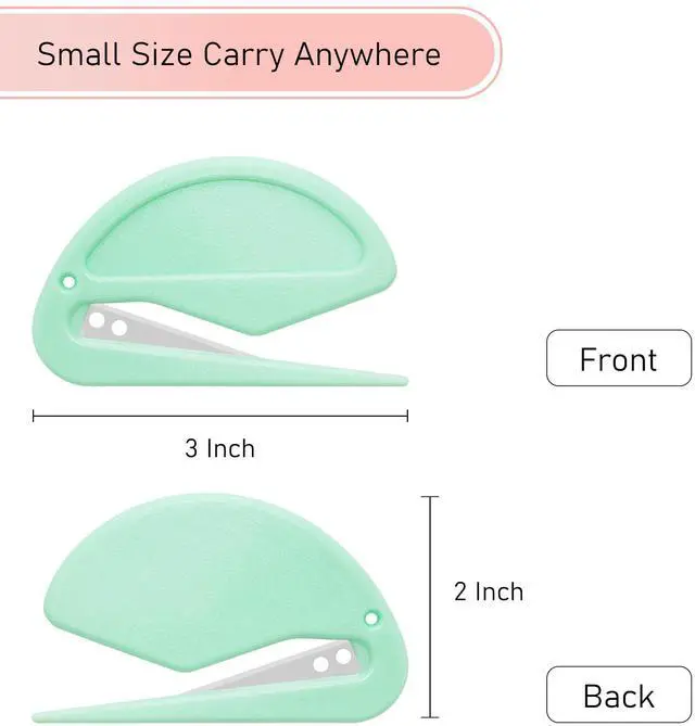 Alt view image 6 of 6 - 6 Pack Macarons Envelope Opener - Letter Opener Envelope Slitter with Safety Concealed Sharp Blade for Women,Men,Office Worker,Graduate Students.Mail Opener for Home,Office,Postal