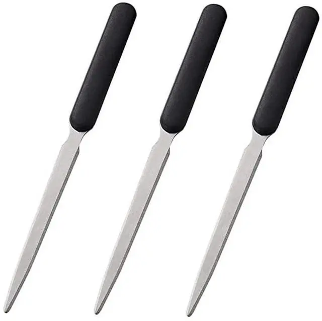 Main image of 3pcs Office Letter Opener, Stainless Steel Knife-Edge Blade Envelope Openers, Lightweight Mail Slitter with Ergonomic Grip Handle for Home and Office Use, Mixed Colors