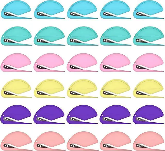 Main image of 30 Pack Letter Openers Envelope Slitter, Razor Blade Plastic Mail Openers for Office and Home Supplies, Durable and Easy to Use, Bulk