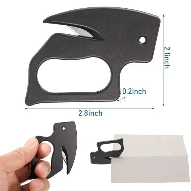 Alt view image 3 of 7 - 6pcs Letter Opener Envelope Slitter Plastic Envelope Opener with Safety Concealed Sharp Blade for Women Men, Office Worker, Office, Home