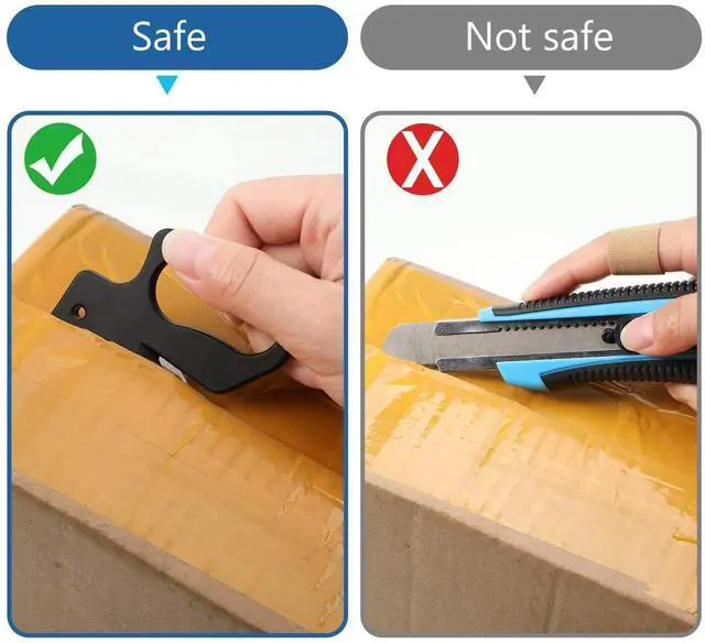 Alt view image 7 of 7 - 6pcs Letter Opener Envelope Slitter Plastic Envelope Opener with Safety Concealed Sharp Blade for Women Men, Office Worker, Office, Home