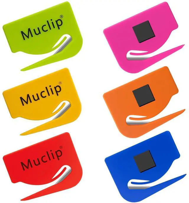 Main image of 6 Pack Magnetic Letter Opener Kit - Safety Envelope Slitter with Hidden Blade & ABS Grip,6 Colors Envelope Opener for Letter,Mail,Packages,Office,Home (Includes 6 Magnetic Stickers)