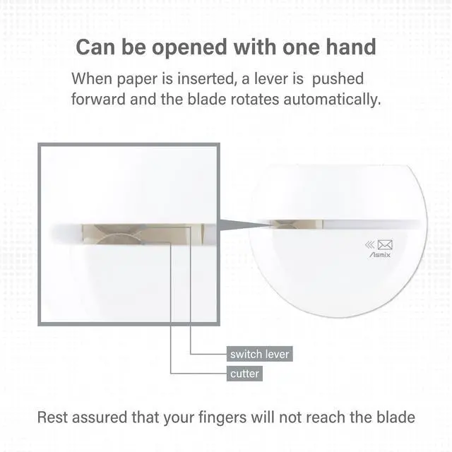 Alt view image 3 of 7 - Electric Letter Opener,LO85W White Letter openers Envelope, Envelope Opener, (Japan Import)
