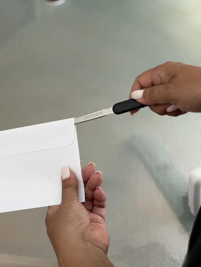 Alt view image 7 of 7 - 1 Lightweight Stainless Steel Letter Opener, 7.5 Inches Long and One-Piece Construction, Perfect Envelope, Mail and Letter Opener Envelope Slitter for the Home and Office.