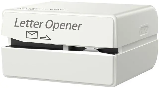 Main image of Battery Operated Electric Letter Opener - Portable Efficient Electric Envelope Opener, Mail Opener, Universal Mail Cutter Tool for Office & Home Use, White