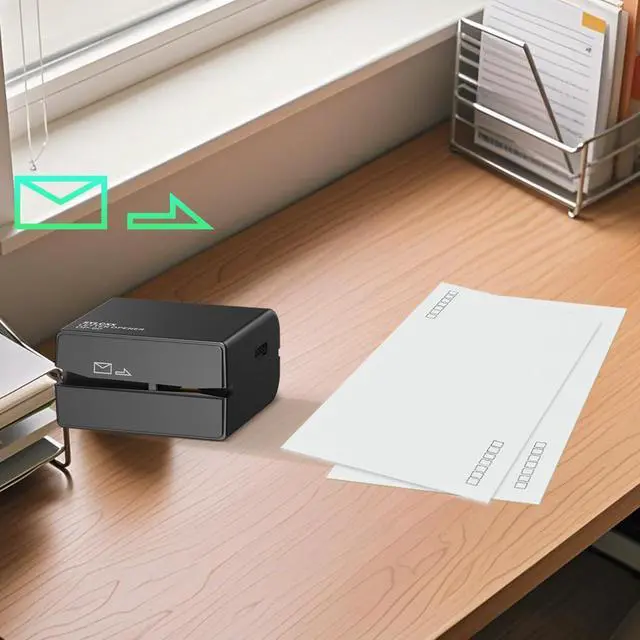 Alt view image 6 of 7 - Electric Letter Opener - Battery Operated Envelope Opener for Quick Mail Opening, Safe & Portable Mail Opener Tool for Office, Home, Daily Mail, Efficient Mail Opener (Black)