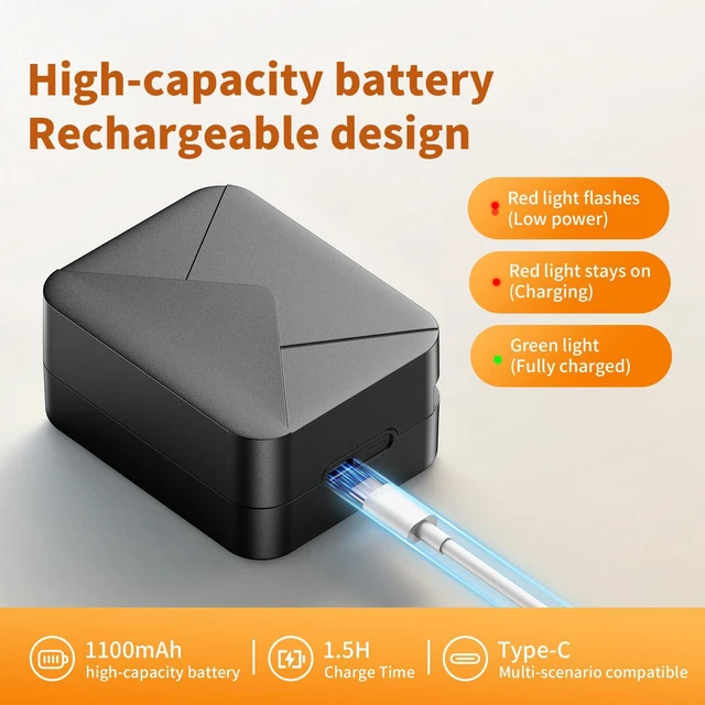 Alt view image 4 of 7 - Rechargeable Electric Letter Opener for Office Mailroom & Home Desk | Automatic Envelope Slitter with Safe Hidden Blade, 1500 Cuts per Charge, Portable Mail Opener , Elderly, No Battery Needed
