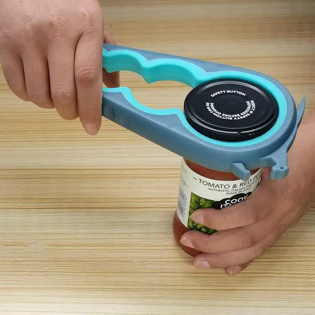Alt view image 6 of 7 - Jar Opener Bottle Opener and Can Opener for Weak hands, Seniors with Arthritis and Anyone with Low Strength, Mutil Jar Opener Get Lids Off Easily (Blue and Grey)