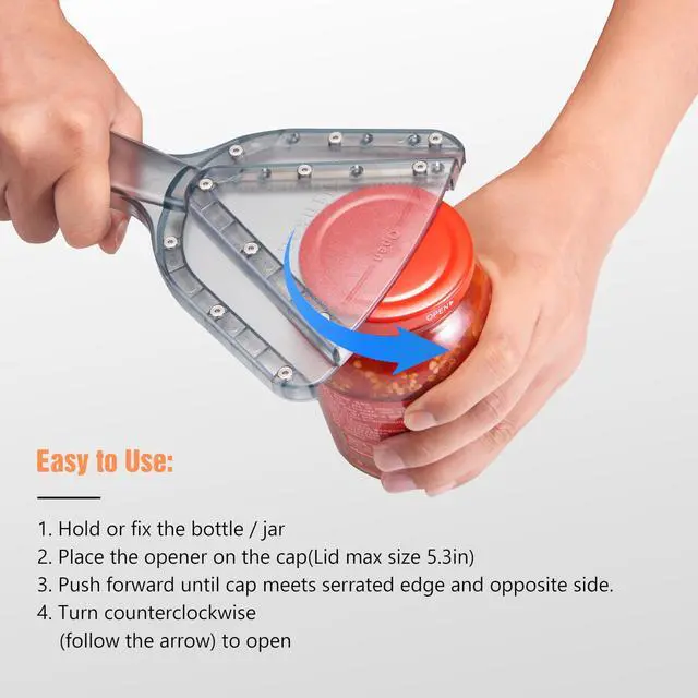 Alt view image 6 of 7 - Uinxan Jar Opener for Weak Hands & Seniors with Arthritis - Handheld Manual