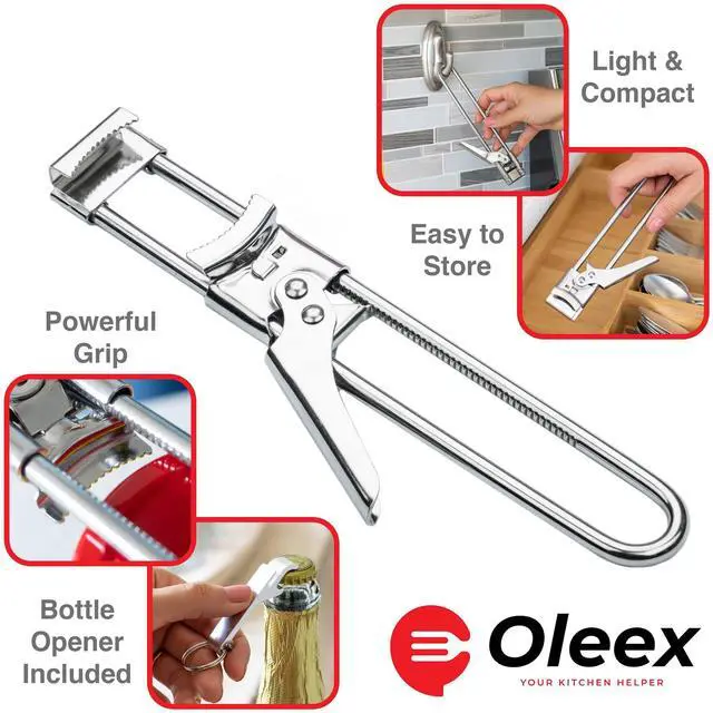 Alt view image 2 of 7 - Jar Opener for Weak Hands with Keychain Bottle Cap Opener. Easy Jar Opener for Seniors with Arthritis or Kids Jar Openers. Jar Gripper Tight Lid Opener and Bottle Opener Kitchen Gadgets