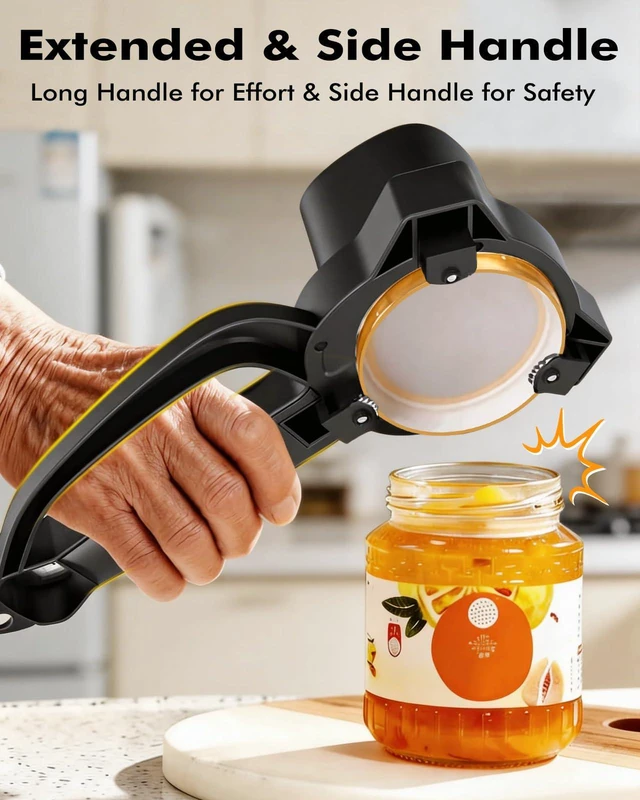 Alt view image 6 of 7 - Electric Jar Opener with Gripper Pad, Auto-Tighten & Manual Twist | 2-in-1 Rechargeable Jar Lid Opener & Bottle Opener for Seniors, Arthritis Sufferers, Weak Hands