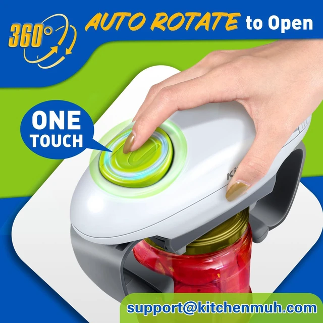 Alt view image 2 of 7 - Higher Torque Electric Jar Opener for Seniors with Arthritis Fit Almost Jars Size, Automatic Jar Opener for Weak Hands, Hands Free Battery Operated Bottle Opener for Arthritic Hands (White)