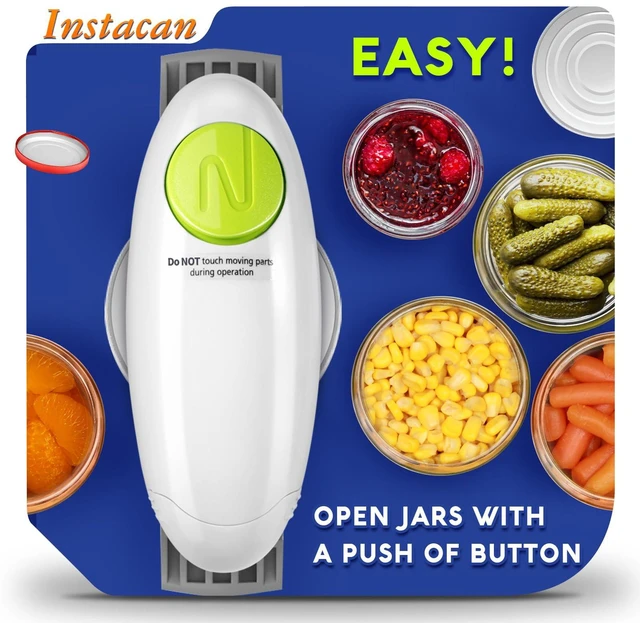 Alt view image 2 of 6 - Higher Torque and One Touch Electric Jar Opener Easy Remove Almost Size Lid with Auto-Off, Powerful Bottle Opener for Arthritic Hands, Automatic Jar Opener for Weak Hands and Seniors (White)