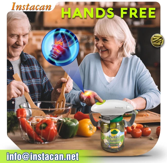 Alt view image 3 of 6 - Higher Torque and One Touch Electric Jar Opener Easy Remove Almost Size Lid with Auto-Off, Powerful Bottle Opener for Arthritic Hands, Automatic Jar Opener for Weak Hands and Seniors (White)