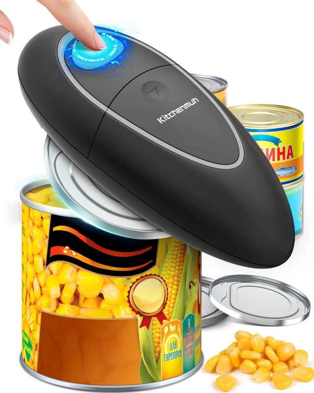 Main image of One Touch Electric Can Opener Fits All Can Sizes for Seniors with Arthritis, Battery Operated Can Opener with Smooth Edge, Food Safe Kitchen Gadgets Automatic Can Opener for Kitchen
