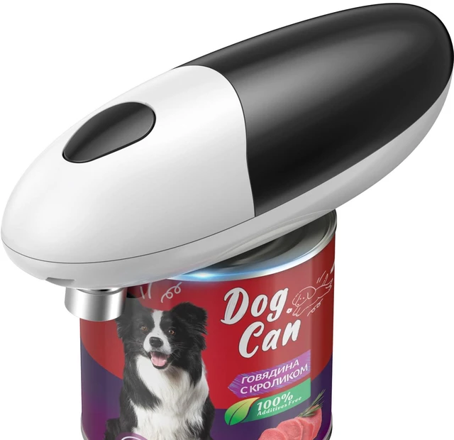 Main image of Electric Can Opener, One Press Start/Stop, Automatic Can Opener with Smooth Edge, Hands Free, Battery Powered, Electric Can Openers for kitchen, Can Openers for Seniors with Arthritis, black