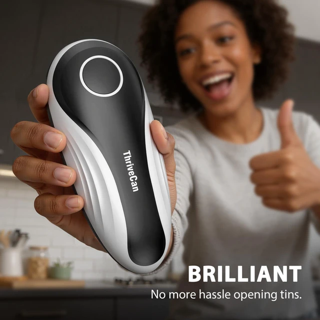 Alt view image 7 of 7 - Can Opener Electric, Rechargeable One Press Automatic Can Opener, Side Cut Smooth Edge Hands Free, Fits All Can Sizes, Safe Kitchen Gadget Easy Use Tool for Seniors with Arthritis, Quick Open (Black)