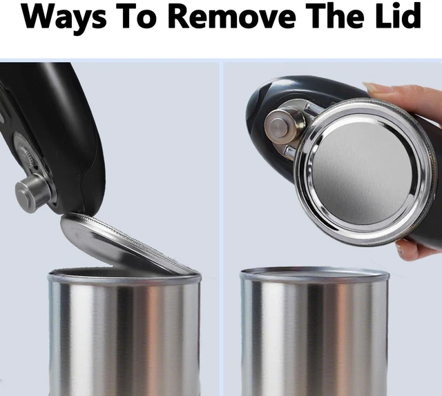 Alt view image 5 of 7 - Automatic Electric Can Opener for Seniors for Kitchen:Anyone can Hands Free,One Touch Opener,Durable Blades,Rechargeable, Smooth Edge, Lightweight Small Size, Black (Black)