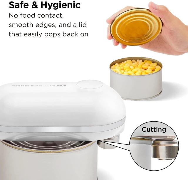 Alt view image 5 of 6 - Mini Plus Rechargeable Electric Can Opener, White | USB-C Charging, Hands-Free Auto Stop, Cordless Smooth Edge, Compact for Travel, Perfect for Seniors with Arthritis