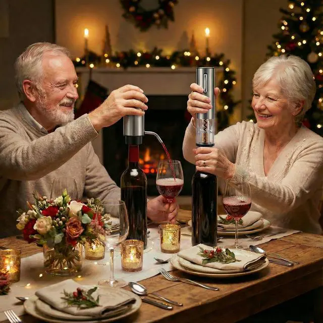 Alt view image 6 of 7 - 4-in-1,Premium,Rechargeable Wine Opener,Aerating Pourer,Stopper,Foil Cutter