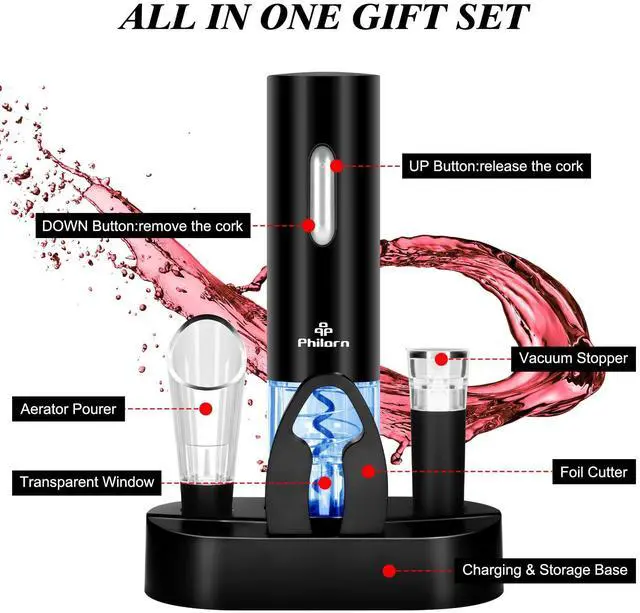 Alt view image 7 of 7 - Electric Wine Opener