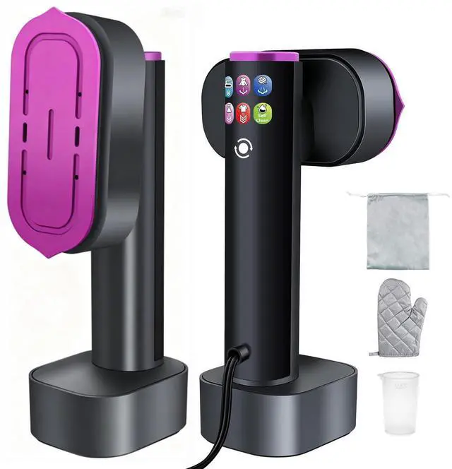 Main image of Handheld Garment Steamer, 2-in-1 Steamer & Iron, 1200W Fast Heat, 190ml Detachable Water Tank Portable Travel Steamer with LED Display, 6 Modes, for Home & Travel
