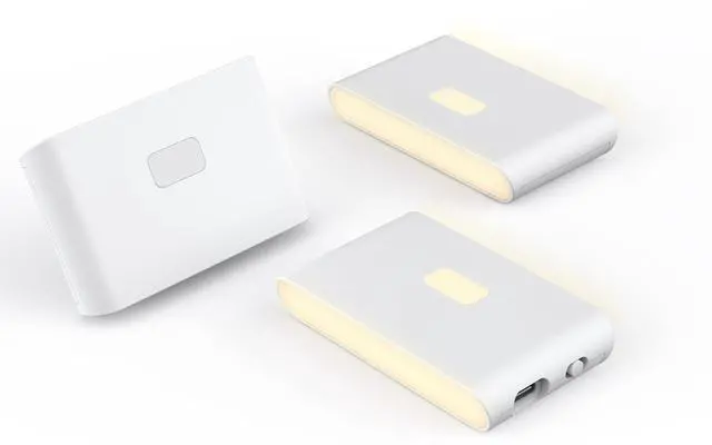 Main image of Rechargeable Night Lights with Dusk to Dawn & Motion Sensors, Warm & Soft White Stair Lights for Bathroom, Hallway, Linkable, Magnetic Mount, 3 Pack