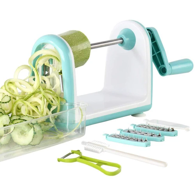 Main image of Zucchini Noodle Maker Spaghetti Spiralizer - 5 Blades Vegetable Slicer for Veggie Noodles and Curly Chips