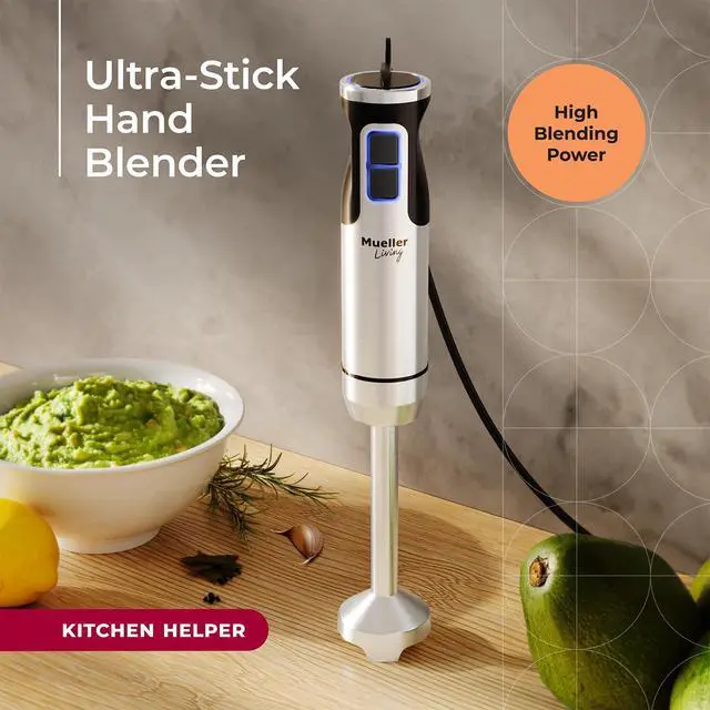 Alt view image 2 of 7 - Immersion Blender Handheld - 8 Speed Stainless Steel Electric Hand Blender, Emulsion Blender Stick Kitchen Gadget with Turbo Mode