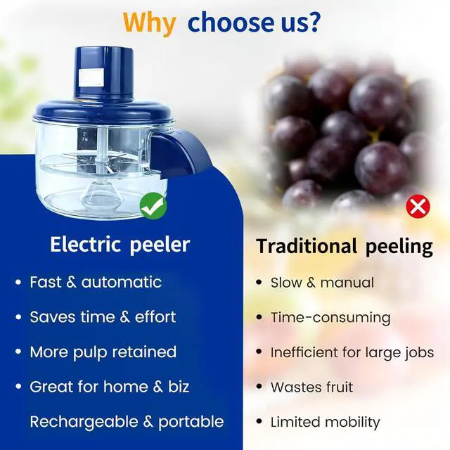 Alt view image 6 of 7 - garlic peelerelectric peeler fruits and vegetables Peel the fruit quickly within 15 seconds. Easy to clean, suitable for both household and commercial use.Lazy Person's Magic Tool