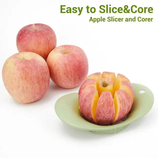 Alt view image 6 of 7 - Apple Peeler, 8 Wedges Apple Peeler Slicer Corer, Apple Slicer, Stainless Steel Blades