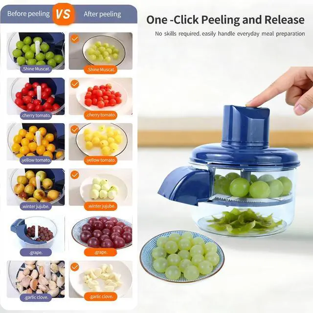 Alt view image 3 of 7 - garlic peelerelectric peeler fruits and vegetables Peel the fruit quickly within 15 seconds. Easy to clean, suitable for both household and commercial use.Lazy Person's Magic Tool