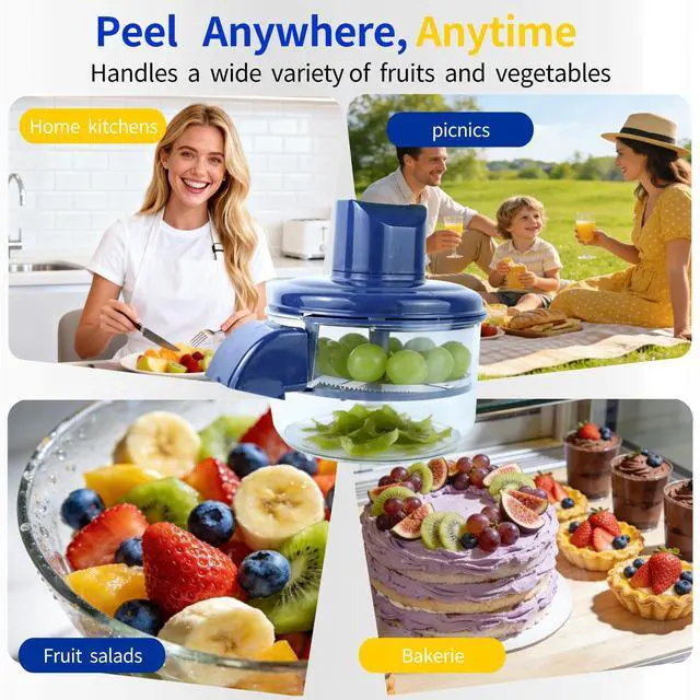 Alt view image 4 of 7 - garlic peelerelectric peeler fruits and vegetables Peel the fruit quickly within 15 seconds. Easy to clean, suitable for both household and commercial use.Lazy Person's Magic Tool