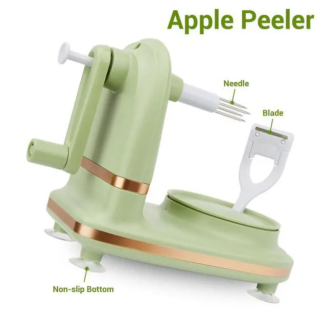 Alt view image 4 of 7 - Apple Peeler, 8 Wedges Apple Peeler Slicer Corer, Apple Slicer, Stainless Steel Blades
