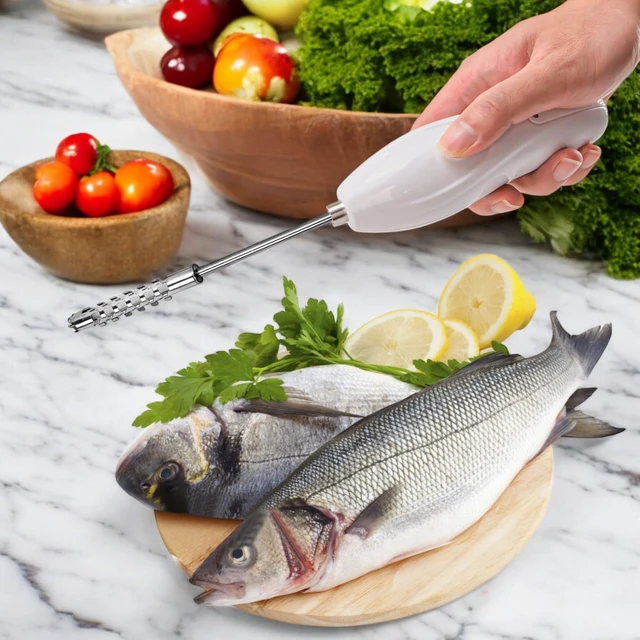 Alt view image 7 of 7 - Zucchini Corer Tool Portable Vegetable Corer Cordless, Electric Scraping Scale Machine Scraper With 2 Cutter Head, Stainless Steel Rechargeable Fruit Digging, Professional Remover Tool Veggie Drill