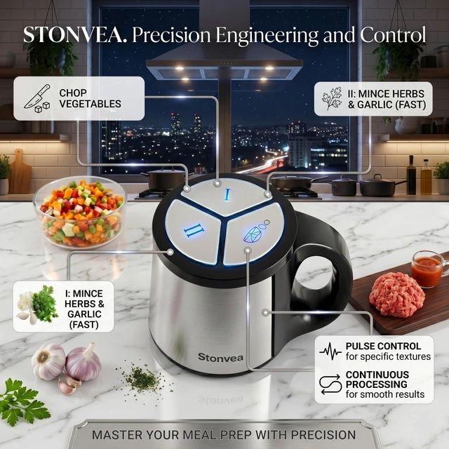 Alt view image 7 of 7 - Electric Garlic Peeler & Chopper 300W Automatic Garlic Peeler Machine with 2L Jar & Dual Blades, Electric Garlic Mincer, Vegetable Chopper & Silicone Garlic Peeler Skin Remover Tool