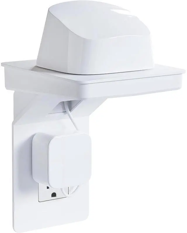 Main image of Outlet Shelf for Decora/GFCI Outlets - Next-Gen Design with Built-In Cord Storage & Room for Bulky Plugs - Quick Install with Included Hardware