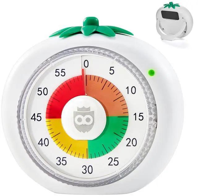 Main image of Visual Timer for Kids, 60-Minute Countdown Magnetic Timers for Classroom Office Kitchen with Silent Operation, Kids Timer for Teaching with Cute Design, 4-Color Zone Pattern Pomodoro Timers