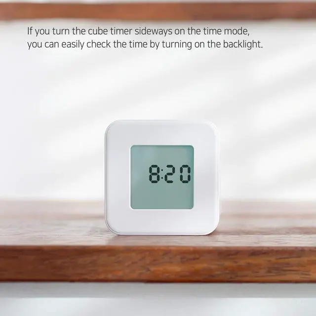 Alt view image 4 of 7 - Multi Cube Timer Clock (Yellow), Rotating Flip Gravity Sensor Time Management Digital LED Clock & Timer 3,10,30,60 min Setting ADHD Desk Office Productivity Kids Workout Kitchen