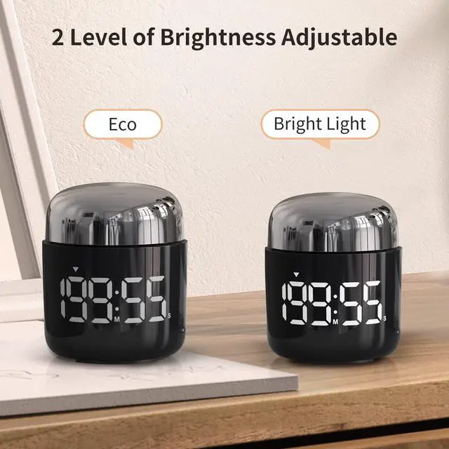 Alt view image 3 of 7 - Digital Kitchen Timer,Countdown Countup Timer with Large LED Display Volume Adjustment,Timer for Cooking, Classroom Time for Kids and Teachers. (Silver)