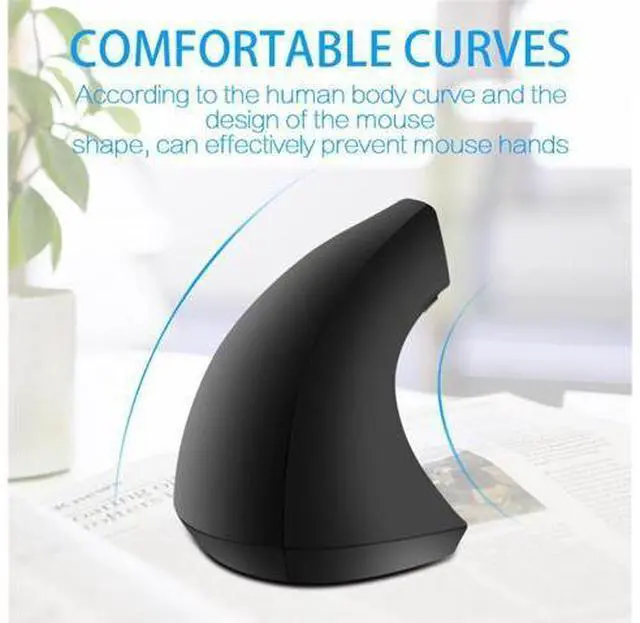Alt view image 2 of 5 - Wireless Mouse Optical Vertical Mice 6 Keys USB Wireless 2.4GHz