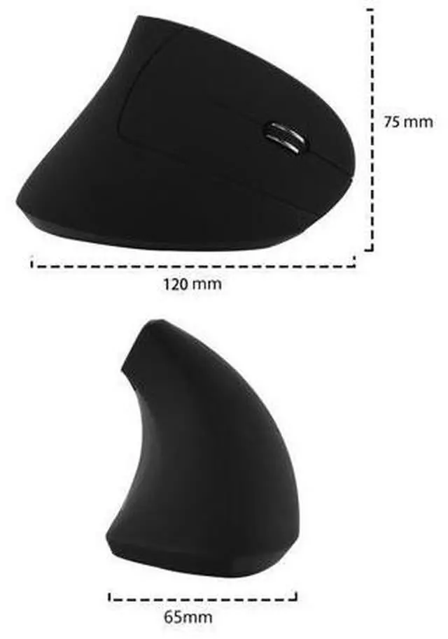 Alt view image 3 of 5 - Wireless Mouse Optical Vertical Mice 6 Keys USB Wireless 2.4GHz