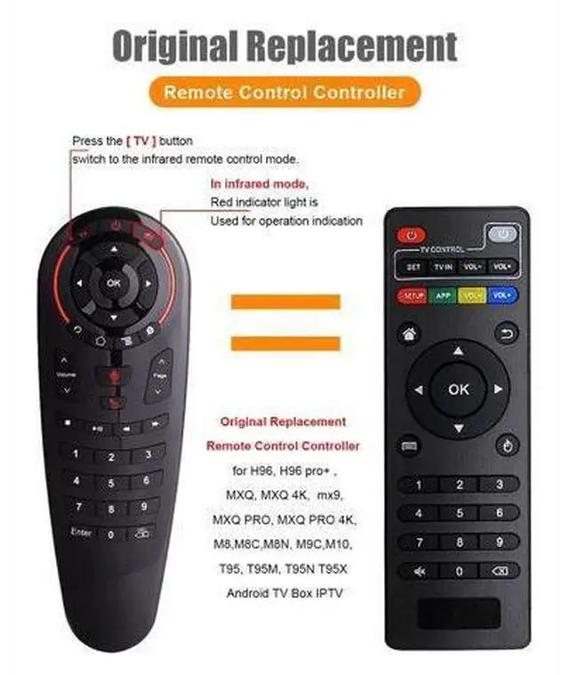 Alt view image 3 of 5 - Voice Remote Control 2.4G Wireless Air Mouse G30 33 keys IR learning Gyro Sensing Smart Remote for Android TV BOX Game PC
