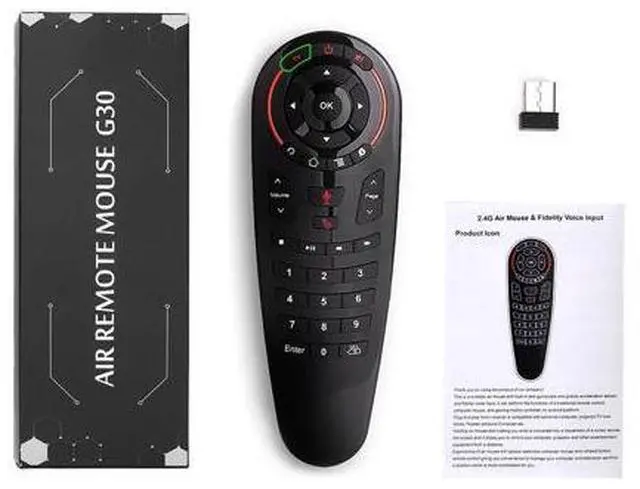 Alt view image 5 of 5 - Voice Remote Control 2.4G Wireless Air Mouse G30 33 keys IR learning Gyro Sensing Smart Remote for Android TV BOX Game PC