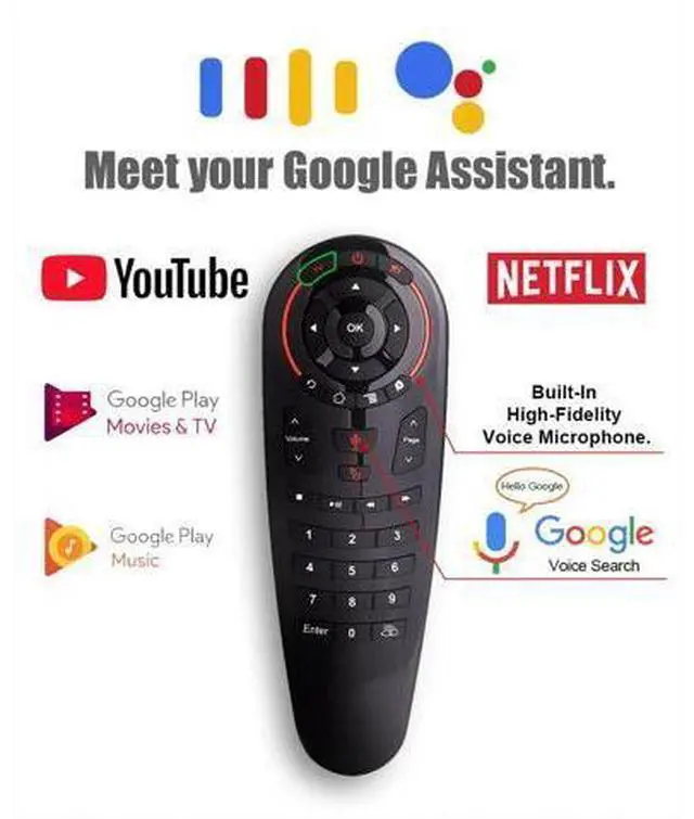 Alt view image 2 of 5 - Voice Remote Control 2.4G Wireless Air Mouse G30 33 keys IR learning Gyro Sensing Smart Remote for Android TV BOX Game PC