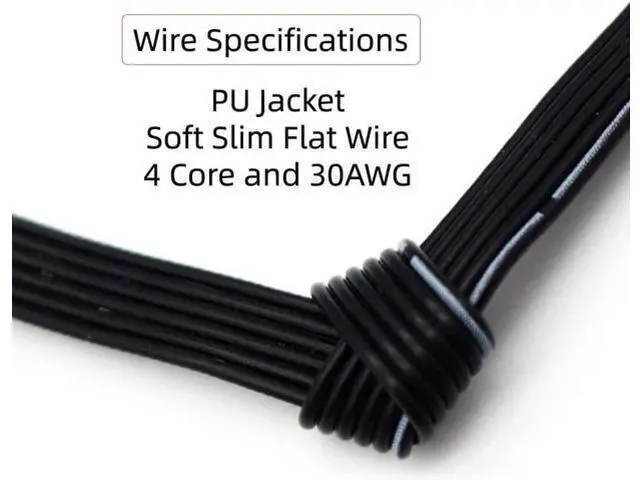 Alt view image 5 of 6 - USB 2.0 Type-A Male to USB-C Type-C Male Angled Data Flat Slim FPC Cable for FPV & Disk & Phone 3Pcs/Set 13cm