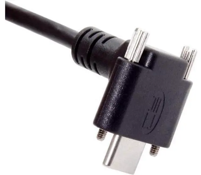 Alt view image 4 of 7 - USB 3.1 Type-C Dual Screw Locking Down Up Angled to Standard USB3.0 Data Cable 90 Degree for Camera (300cm)