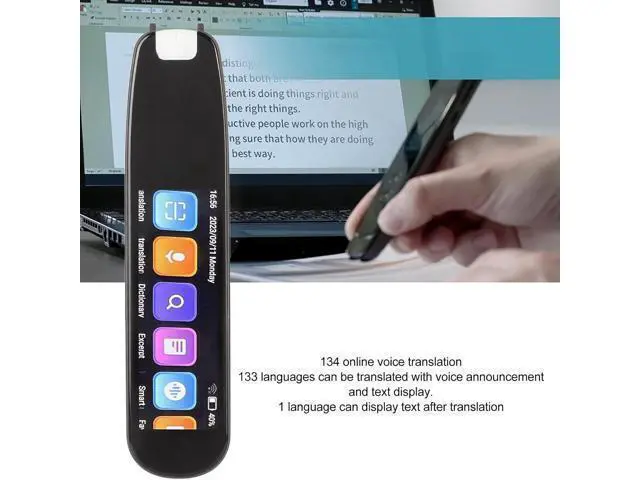 Alt view image 2 of 7 - Languages Translation Pen, Text to Speech Smart Scanner Translator Pen, Real Time 131 Languages Dictionary Pen for Travel siness Learning Meeting, 2.99in Touchscreen Reading Pen